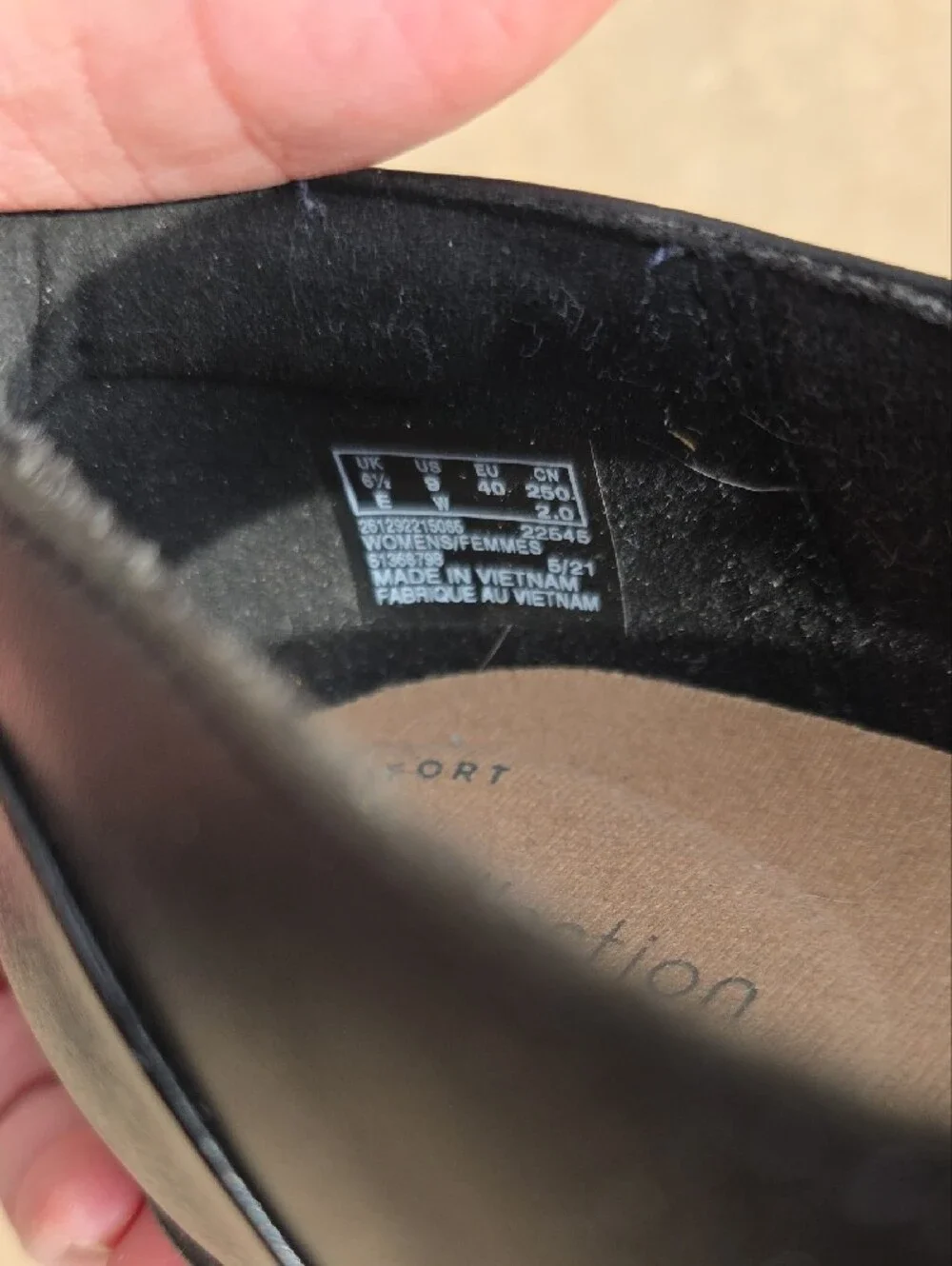 Clarks Women's Black Mary Jane Strap Heels